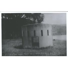 Turret from Gunboat "Pioneer" used on Waikato River during Maori Wars, N.Z.