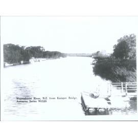 Waimakariri River, N.Z. from Kaiapoi Bridge
