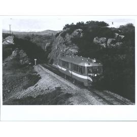 "Vulcan" railcar approaching Alexandra