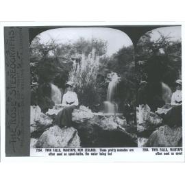 Twin Falls, Waiotapu, New Zealand