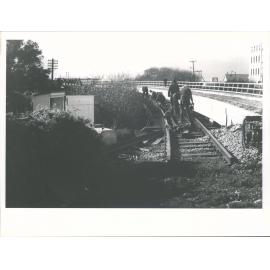 Construction of new railway viaduct