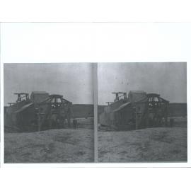 Goldmining Dredge at Jutland Flat. Boy Tippett in photo