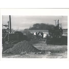 Construction of new railway viaduct
