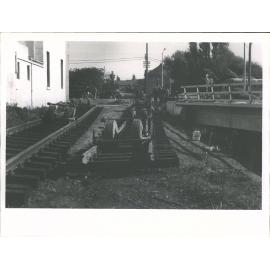 Construction of new railway viaduct