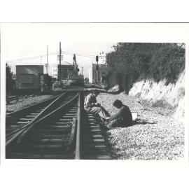 Construction of new railway viaduct
