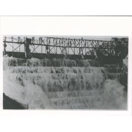 Waipori Dam Overflowing