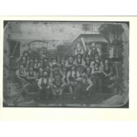 [Employers in Crawford St yard of Building fronting Princes St]