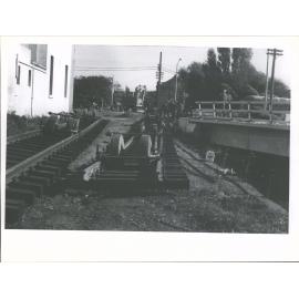 Construction of new railway viaduct