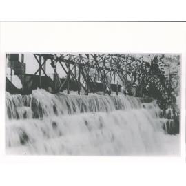 Waipori Dam Overflowing