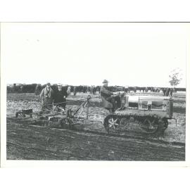 Catterpillar & 3 Furrow R&G Plough