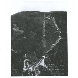 Pipe Line, Waipori Power Works, Dunedin, N.Z.