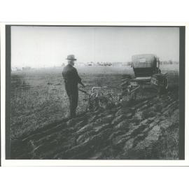 R & G D.F Plough behind Ford