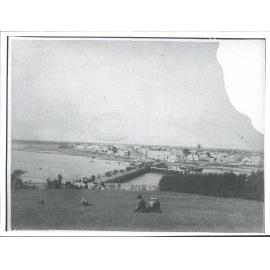 Old traffic bridge across the Aparima (Opening of bridge?)