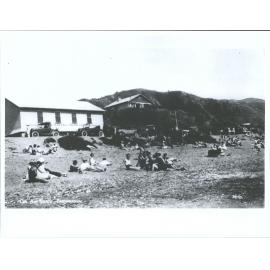 On the beach, Paekakariki