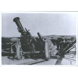 Ryan Bros. traction engine hors de combat in the viaduct, Waitahuna