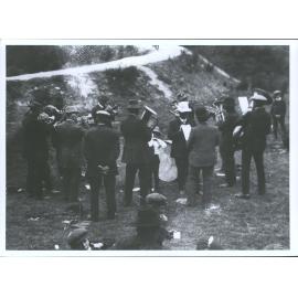 Waitahuna Band playing at a picnic