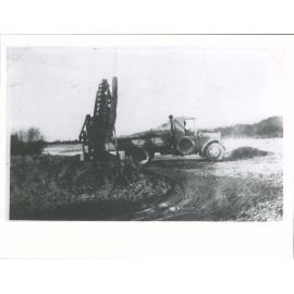 Truck with metal elevator