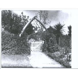 Archway over gate