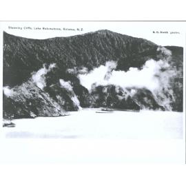 Steaming Cliffs, Lake Rotomahana, Rotorua, N.Z.