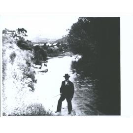 Fishing in the Waitati Stream