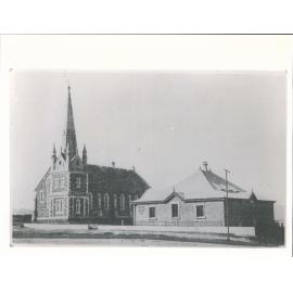 Clark Hall beside Presbyterian Church