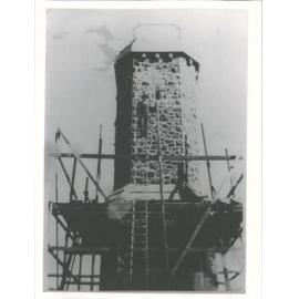 McKenzie Cairn (no. 2) under construction
