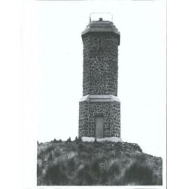 Memorial Tower on Puketapu Hill, Palmerston, Otago, to be unveiled on Saturday 13th June 1931 in memory of Hon. Sir John McKenzie