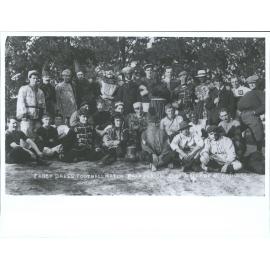 Fancy dress football match, Palmerston Fire Brigade v. Band