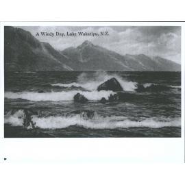 A Windy Day, Lake Wakatipu, N.Z.