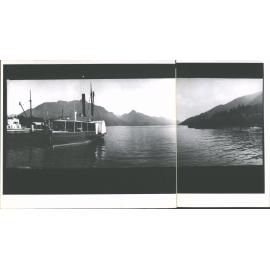 Panorama of Lake Wakatipu, showing Mt. Cecil and Walter Peak
