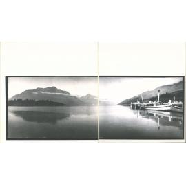 Panorama of Lake Wakatipu, showing Mt. Cecil and Walter Peak