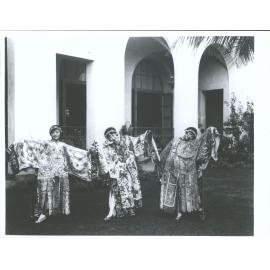 Three women in costume