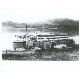 S.S. Earnslaw at Kinloch wharf, Lake Wakatipu
