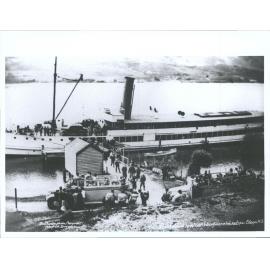 S.S. Earnslaw at Kinloch wharf, Lake Wakatipu