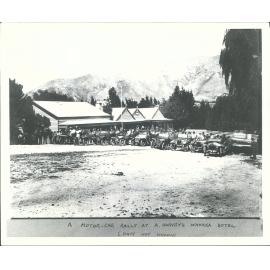 A Motor-Car Rally at A. Harvey's Wanaka Hotel