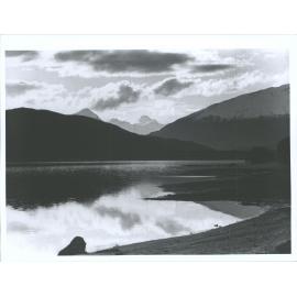 A glimpse of Mount Aspiring at sunset