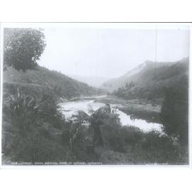 Looking down Wanganui River at Koroniti (Corinth-)