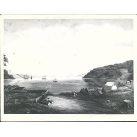 after Kettle's print Port Chalmers 1848