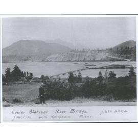 Lower Shotover River Bridge, just above junction with Kawarau River