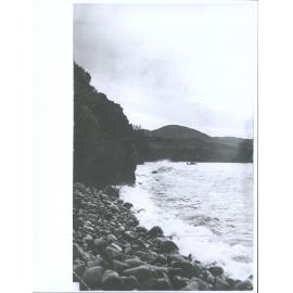 Waves crashing on the rocks