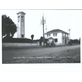 New Post Office and Soldiers Memorial, Waverley, N.Z.