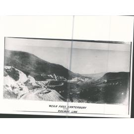 Weka Pass, Canterbury, shewing Railway Line