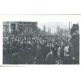 Demonstration of Unemployed at Queens Statue