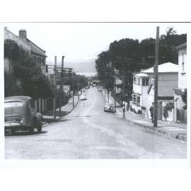 Wellington street looking toward harbour