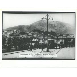 Courtenay Place, Showing Mount Victoria in Background