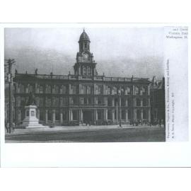General Post Office and Queen Victoria Statue, Wellington, N.Z.