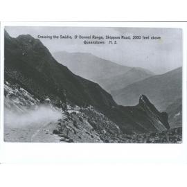 Crossing the Saddle, O'Donnel Range, Skippers Road, 2000ft above Queenstown, N.Z.