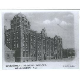 Government Printing Offices, Wellington, N.Z.