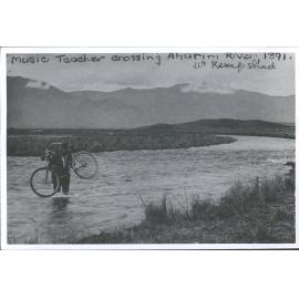 Music Teacher Crossing Ahuriri River