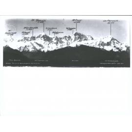 Panorama of N.Z. Alps from Gillespies
